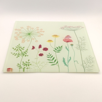Glasplatte - Sommerblumen