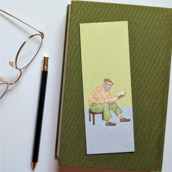 Lesezeichen - Old man reading