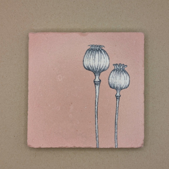 Fliese - Mohnkapseln