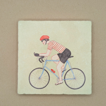 Fliese - Rennradfahrer