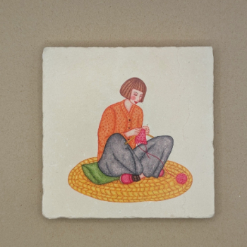 Fliese - Strickerin
