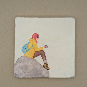 Fliese - Wanderpause