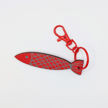 Schlüsselanhänger - Fisch rot