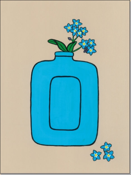 Blaue Vase