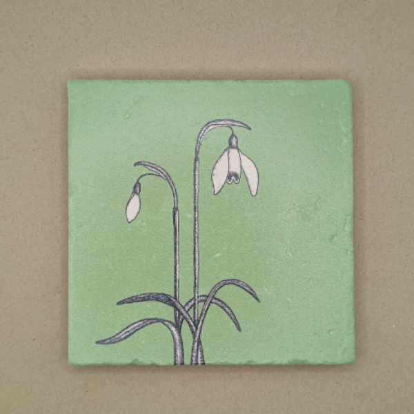 Fliese - Schneeglöckchen