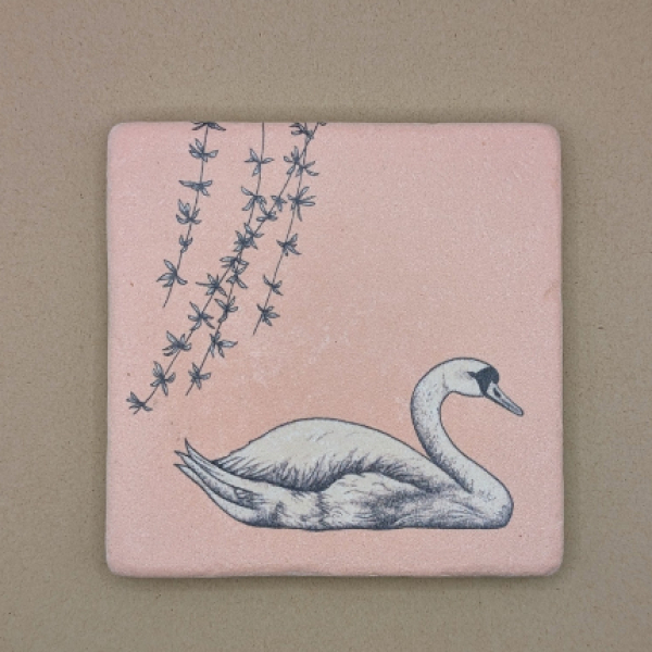 Fliese - Schwan