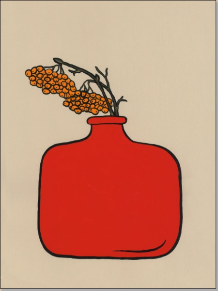 Rote Vase