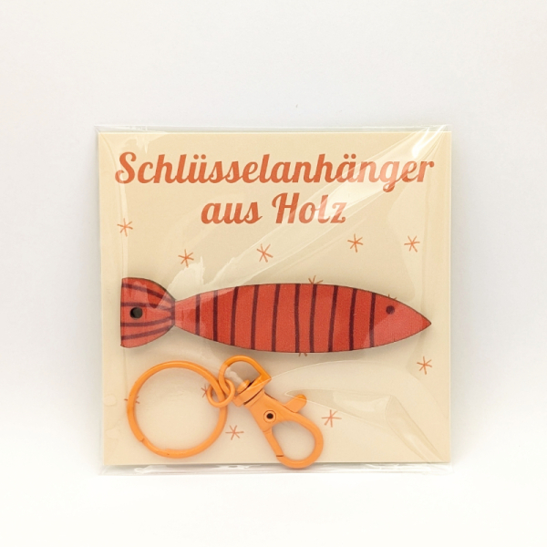 Schlüsselanhänger - Fisch orange